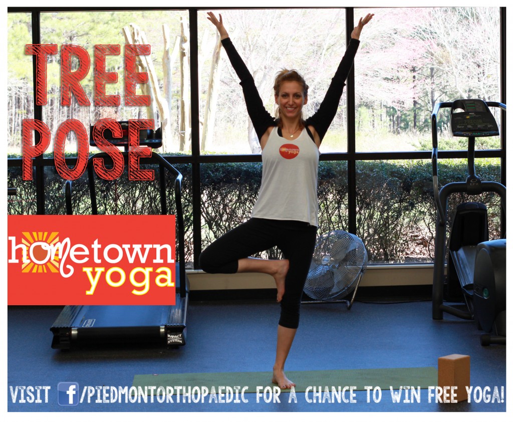 Tree Pose - Hometown Yoga at Piedmont Orthopaedic Complex